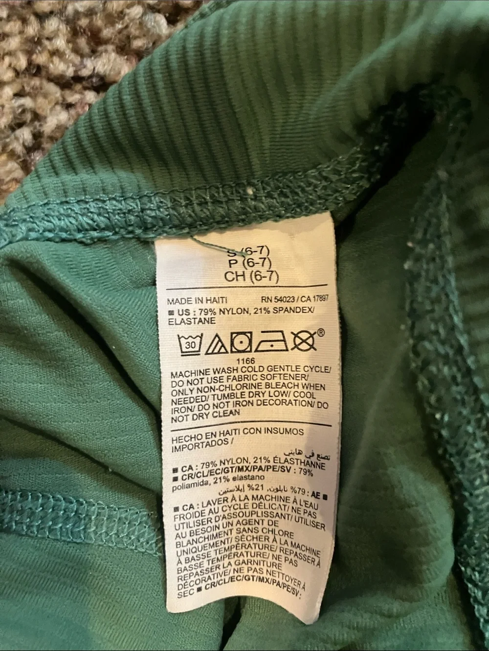 Old Navy Ribbed High-Waist Kids Leggings - Forest Green